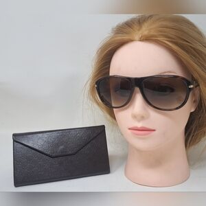 Gucci Women's Sunglasses Havana Brown Round T-Bar GG  1051/S WR9CC 58-15-140